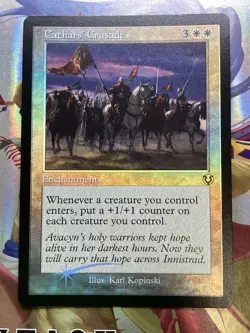 1x MTG Cathars' Crusade (Retro Frame, Foil) - Innistrad Remastered (INR) #337 - Image 1
