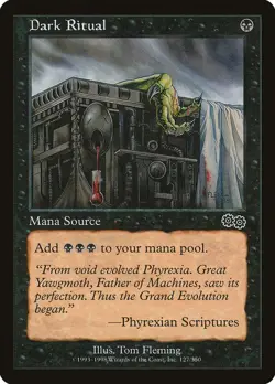 MTG Dark Ritual ** Urza's Saga ** English (MP) - Image 1