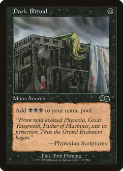 MTG Dark Ritual ** Urza's Saga ** English (MP) - Image 3