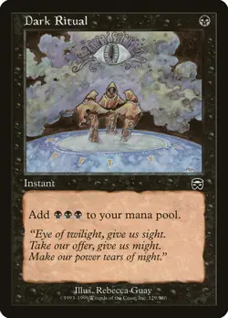 MTG Dark Ritual ** Mercadian Masques ** English (HP) - Image 3