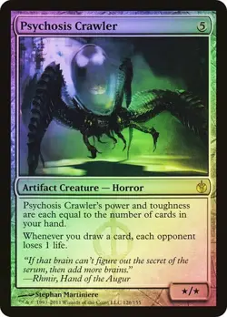 FOIL Psychosis Crawler ~ Mirrodin Besieged [ Excellent ] [ Magic MTG ] - Image 1