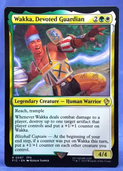 Wakka, Devoted Guardian - MTG - Commander: Final Fantasy - Excellent NM - Image 3