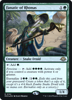 Fanatic of Rhonas - Foil Date Promo - MH3 - NM - MTG - Image 3