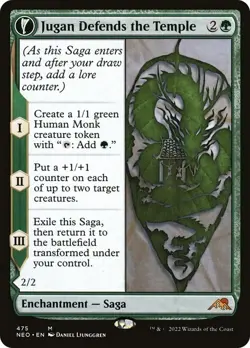 Jugan Defends the Temple Extended Art Kamigawa: Neon Dynasty NM MTG - Image 1