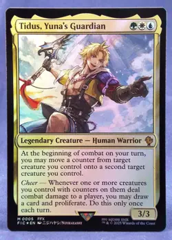 Tidus, Yuna's Guardian - MTG - FOIL - Commander: Final Fantasy - Excellent NM - Image 2