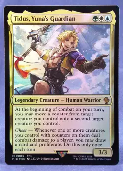 Tidus, Yuna's Guardian - MTG - FOIL - Commander: Final Fantasy - Excellent NM - Image 5