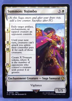 Summon: Yojimbo - MTG - Commander: Final Fantasy - Excellent NM - Image 1