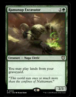 MTG - Ramunap Excavator - Commander: Outlaws of Thunder Junction - Near Mint - Image 1