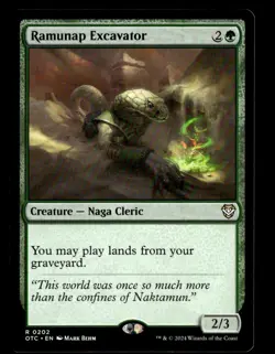 MTG - Ramunap Excavator - Commander: Outlaws of Thunder Junction - Near Mint - Image 3