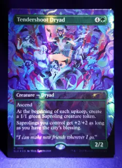 Tendershoot Dryad - MTG - Double Rainbow Secret Lair Drop Foil -Everyones Inv NM - Image 4