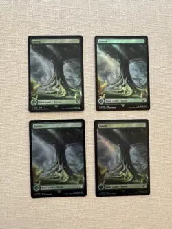 4x Forest Foil Full Art L0307 Final Fantasy MTG Magic the Gathering NM - Image 2