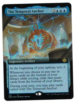 MTG Card: The Temporal Anchor FOIL Extended Art #321 The Brothers' War Rare! NM - Image 1