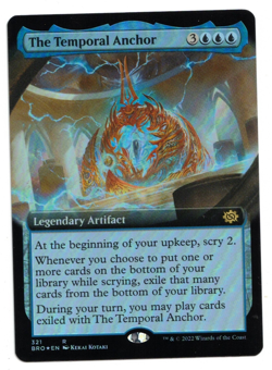 MTG Card: The Temporal Anchor FOIL Extended Art #321 The Brothers' War Rare! NM - Image 3