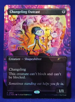 Changeling Outcast - MTG - Dbl Rainbow Foil Secret Lair Everyones Invited - NM - Image 6