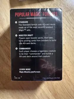 DECK ONLY Final Fantasy x Commander Deck Counter Blitz Sealed Deck No Packs - Image 4