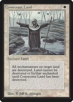 MTG Consecrate Land Beta Magic the Gathering - Image 1