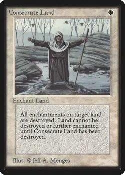 MTG Consecrate Land Beta Magic the Gathering - Image 2