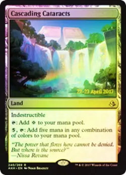Cascading Cataracts - Foil - Prerelease Promo NM, English MTG Prerelease Cards - Image 1