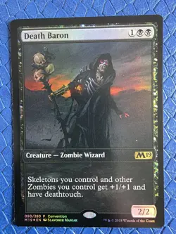 Death Baron (Foil) - Core Set 2019 Promo (NM) - Image 1