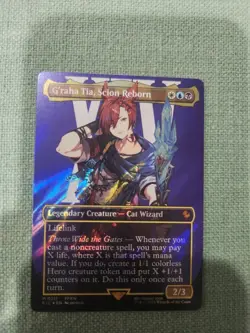 G'raha Tia, Scion Reborn  (Borderless) (SURGE FOIL) Final Fantasy (211) MTG - Image 1