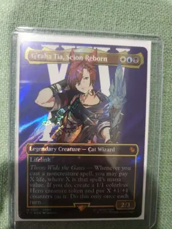 G'raha Tia, Scion Reborn  (Borderless) (SURGE FOIL) Final Fantasy (211) MTG - Image 3