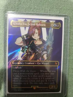 G'raha Tia, Scion Reborn  (Borderless) (SURGE FOIL) Final Fantasy (211) MTG - Image 6