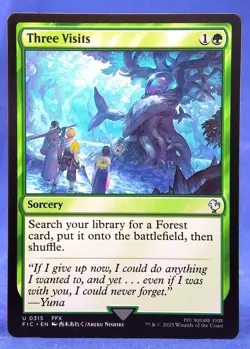 Three Visits - MTG - Commander: Final Fantasy - Excellent NM - Image 3