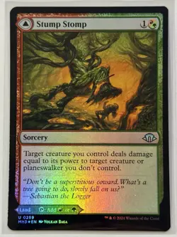 MTG Modern Horizons 3 #259 Stump Stomp   Burnwillow Clearing Foil *PACK FRESH* - Image 3