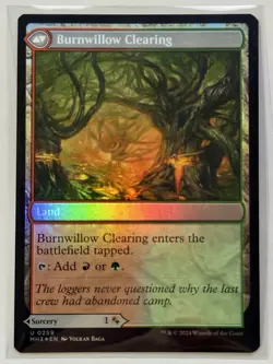 MTG Modern Horizons 3 #259 Stump Stomp   Burnwillow Clearing Foil *PACK FRESH* - Image 4
