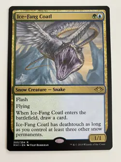 MTG Ice-Fang Coatl (203) *Non-Foil* Base Rare Modern Horizons MH1 NM/MT Cmb Ship - Image 1