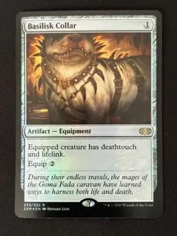 1x MTG Basilisk Collar (Foil) - Double Masters (2XM) #233 - Magic the Gathering - Image 1