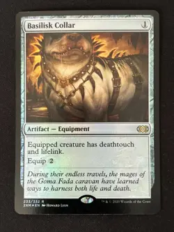 1x MTG Basilisk Collar (Foil) - Double Masters (2XM) #233 - Magic the Gathering - Image 3