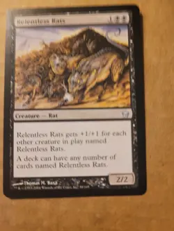 Relentless Rats 5th Fifth Dawn Uncommon MTG Magic the Gathering (58/165) LP - Image 2
