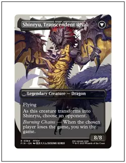 1x Zenos yae Galvus, Borderless Art, Final Fantasy, MTG NM - Image 2