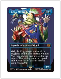 1x Gogo, Master of Mimicry, Borderless Art, Final Fantasy, MTG NM - Image 1