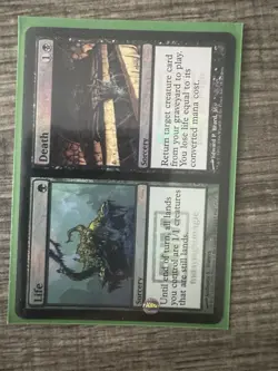 1x Life // Death - Foil FNM 2006 Light Play, English FNM Promos MTG Magic - Image 2