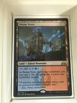 STEAM VENTS MTG MAGIC THE GATHERING COMMANDER Land NM - Image 2