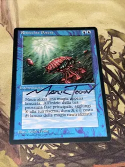 Mana Drain X1 Mtg Italian Legends Nm Signed - Image 3