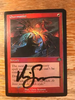 Magic the Gathering MTG foil Overmaster Dominaria Remastered signed NM - Image 4