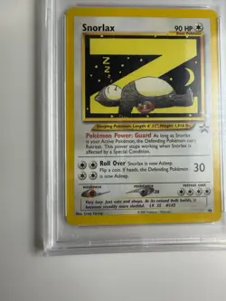 2002 Snorlax  #49 WOTC Black Star Promo Pokemon Trading Card Game TCG PSA 8 - Image 5