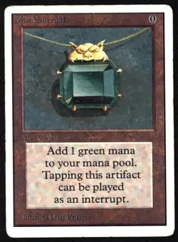 MTG Mox Emerald, Heavy Play, English Unlimited - Image 1