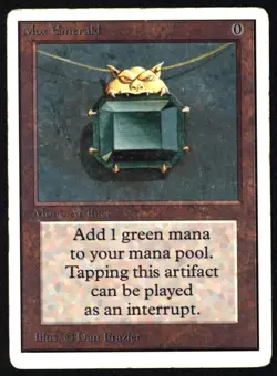 MTG Mox Emerald, Heavy Play, English Unlimited - Image 6