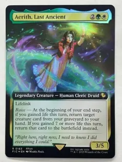 Aerith, Last Ancient Extended Art FOIL Final Fantasy Magic The Gathering NM MTG - Image 1