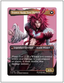 1x Kuja, Genome Sorcerer, Borderless Art, Final Fantasy, MTG NM - Image 2