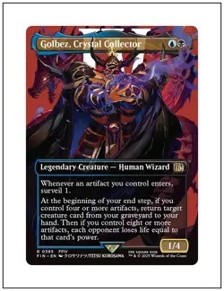 1x Golbez, Crystal Collector, Borderless Art, Final Fantasy, MTG NM - Image 1