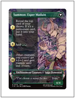 1x Esper Origins, Borderless Art, Final Fantasy, MTG NM - Image 2