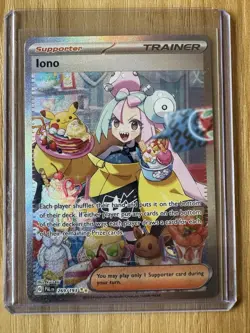 Iono 269/193 PokÃ©mon TCG S&V Paldea Evolved Holo Card Mint Condition - Image 1