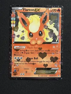 Flareon EX RC6-32 Generations: Radiant Collection Holo Pokemon Card NM - Image 1