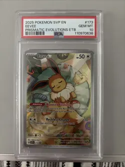 2025 Eevee Prismatic Evolutions Promo Card #173 PSA 10 - Image 1