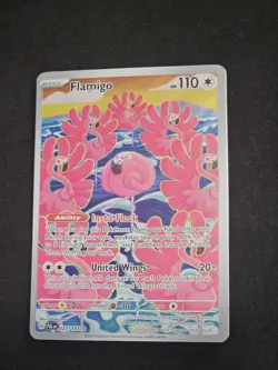 PokÃ©mon Card TCG Flamigo 227/193 Holo Illustration Rare Paldea Evolved Art NM/LP - Image 1